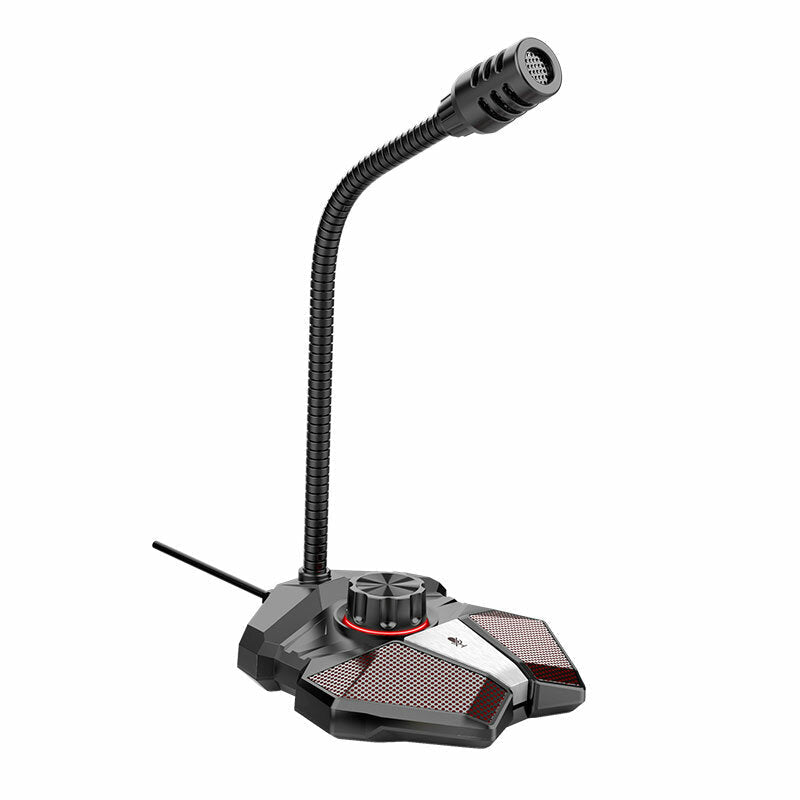 360 Degree Bending Professional Desktop Microphone With Stand for Gaming Singing Conference, Mobile USB