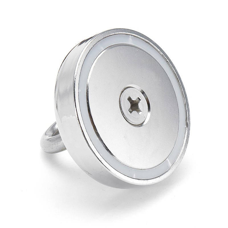 D80mm Neodymium Magnet 400KG Salvage Recovery Fishing Magnet for Detecting Metal Treasure