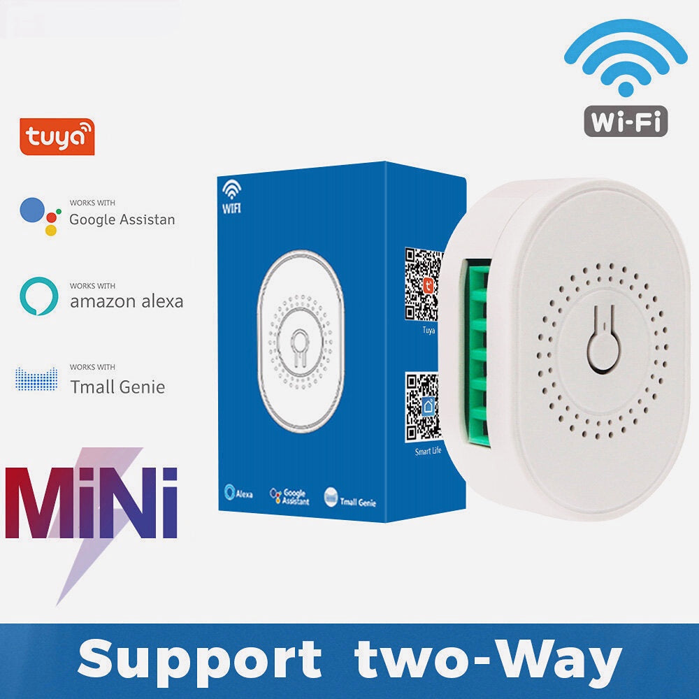 Mini Smart Switch Module WiFi Remote Control Light Controller Breakers With Alexa Google Home