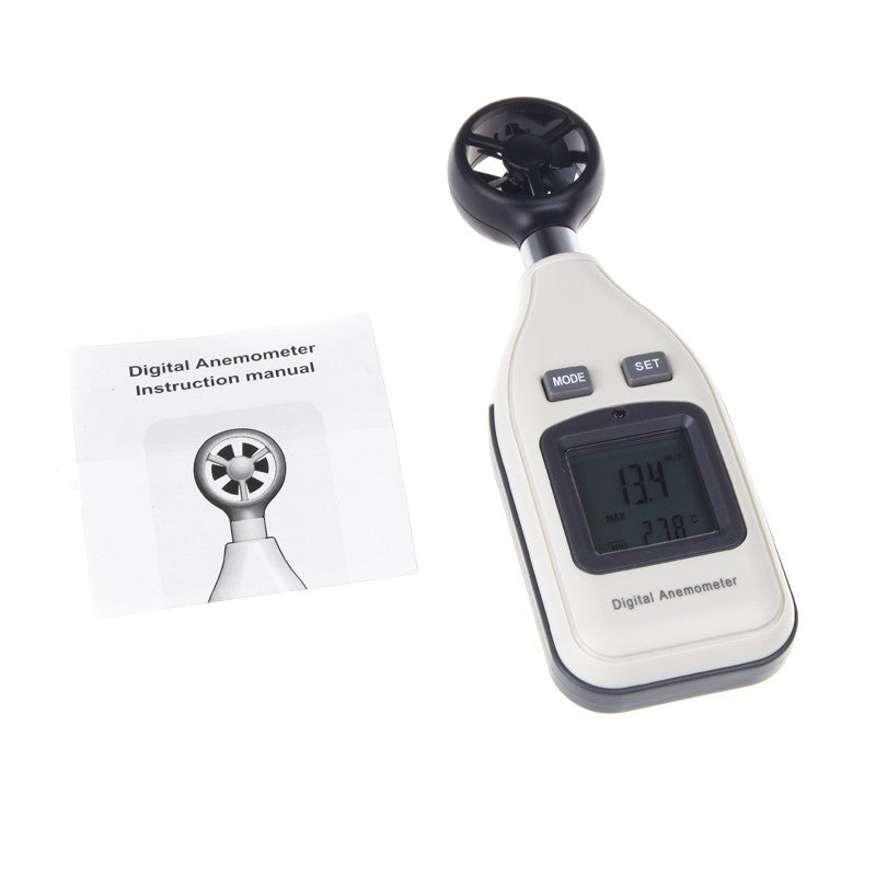 Digital Air Velocity Temperature Anemometer Wind Speed Meter Thermometer LCD