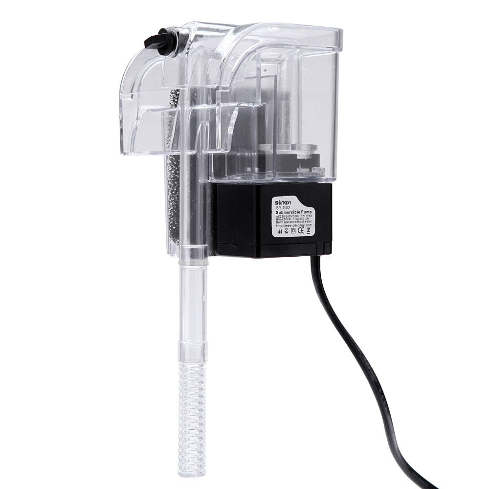 External Oxygen Pump Waterfall Filter for Fish Turtle Tank Aquarium 220-240V