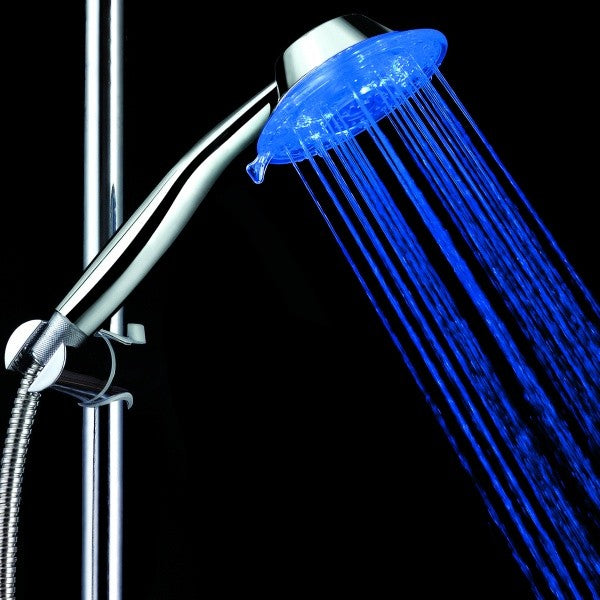 Multicolor LED Shower Head Sprinkler Handheld 7 Color with 2 Adjustable Mode