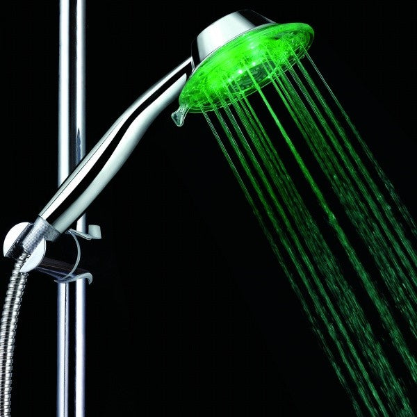 Multicolor LED Shower Head Sprinkler Handheld 7 Color with 2 Adjustable Mode