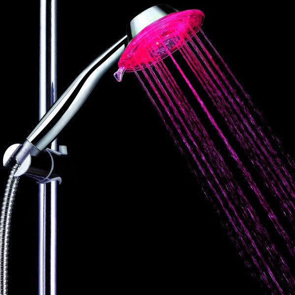 Multicolor LED Shower Head Sprinkler Handheld 7 Color with 2 Adjustable Mode