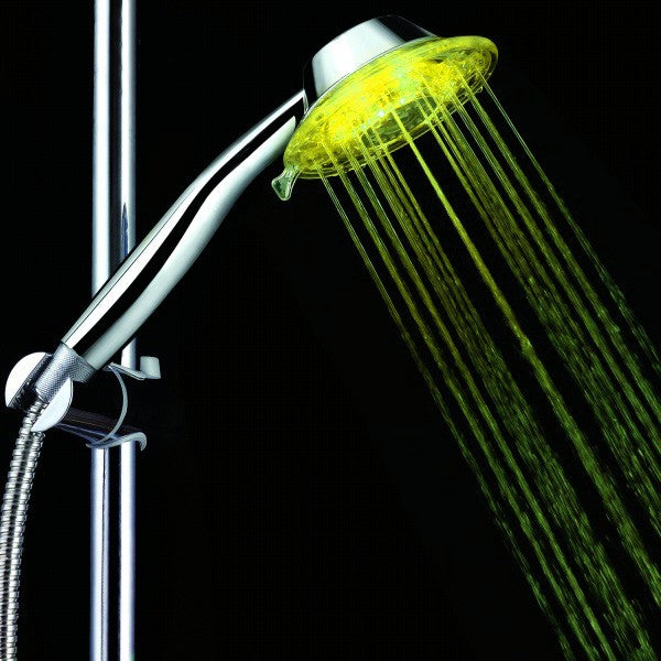 Multicolor LED Shower Head Sprinkler Handheld 7 Color with 2 Adjustable Mode