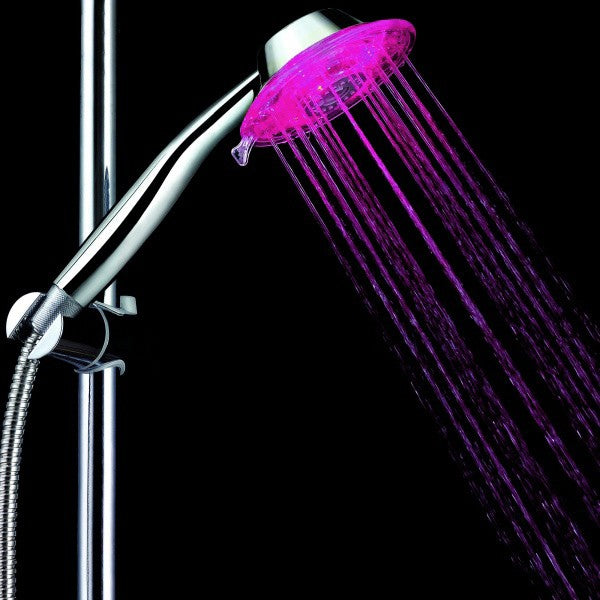 Multicolor LED Shower Head Sprinkler Handheld 7 Color with 2 Adjustable Mode
