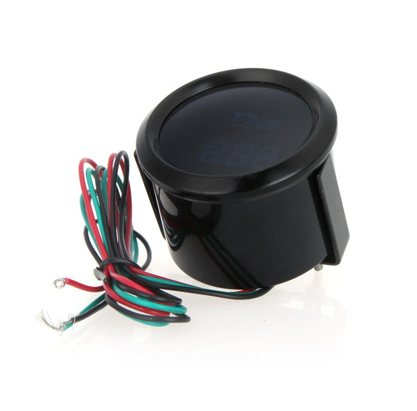 Digital Oil Pressure Meter Gauge with Sensor for Auto Car 52mm 2in LCD 0~120PSI Warning Light Black