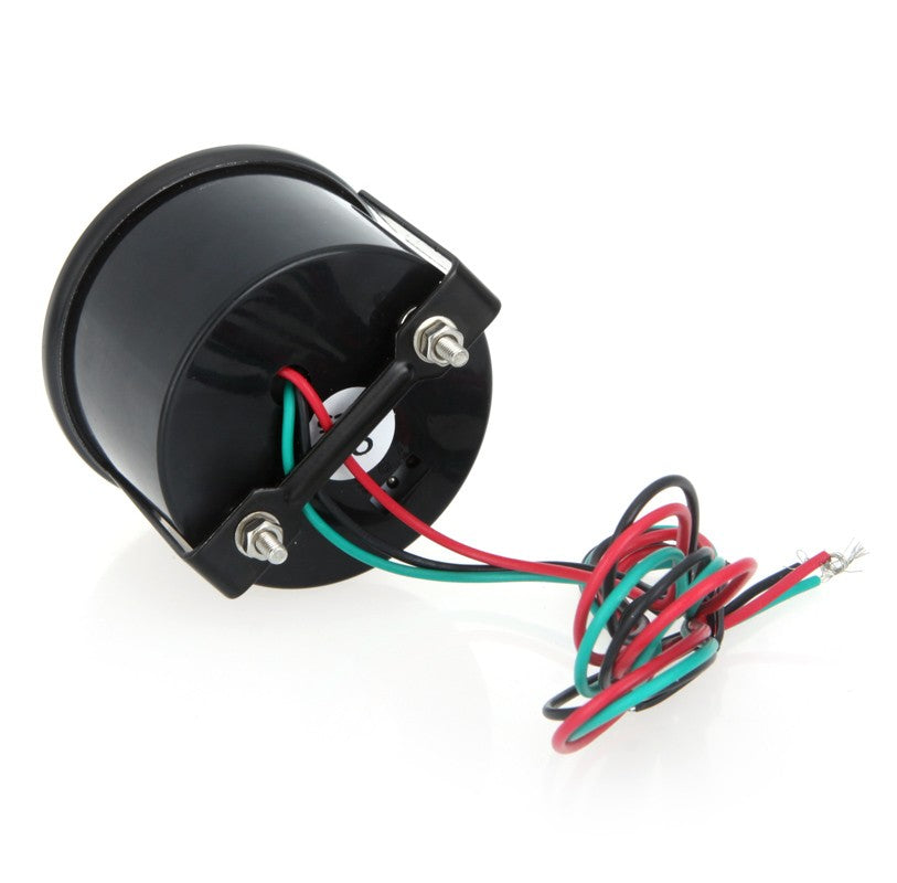 Digital Oil Pressure Meter Gauge with Sensor for Auto Car 52mm 2in LCD 0~120PSI Warning Light Black