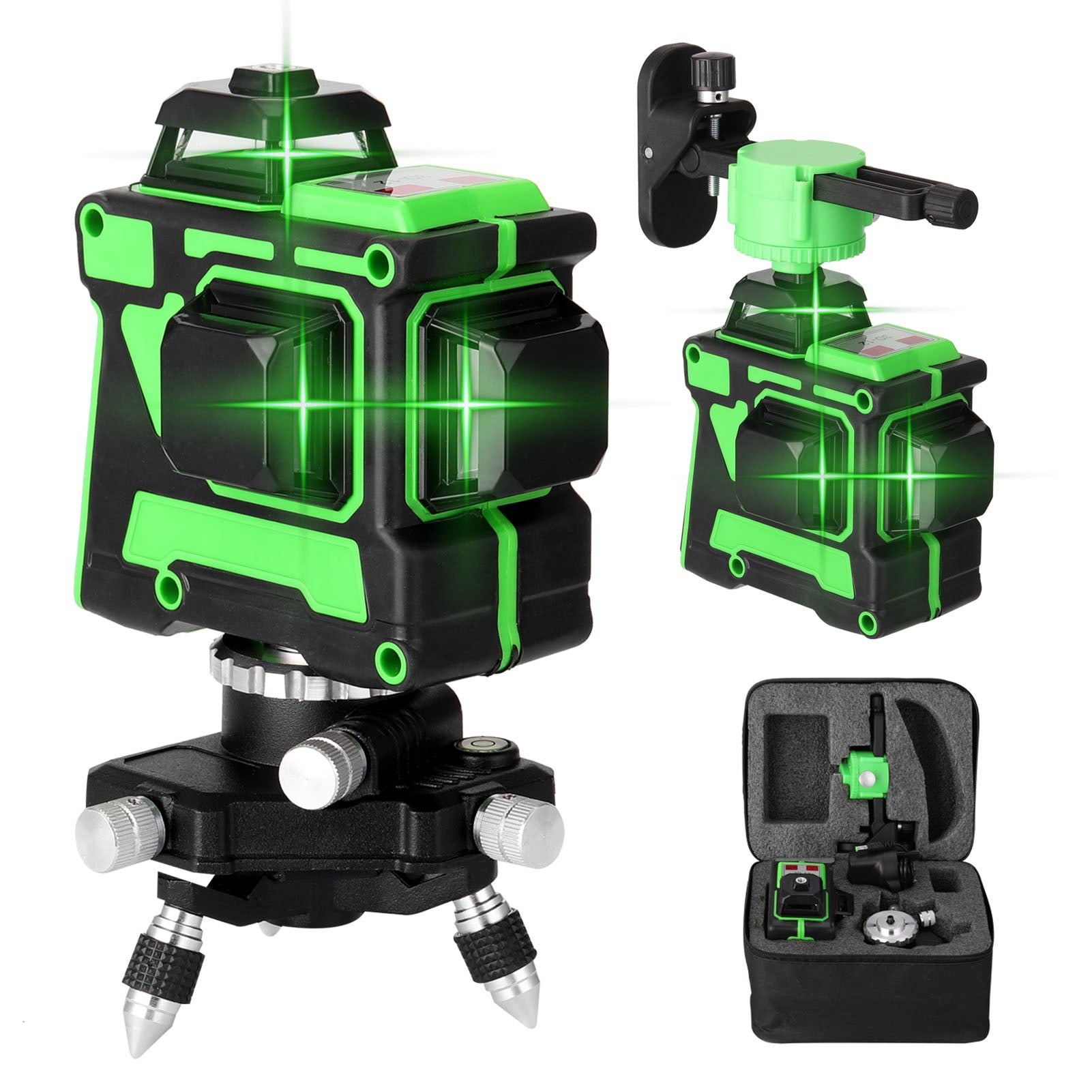 Multifunctional 3D 12 Lines Laser Level Tool Vertical Horizontal with Self-leveling Function