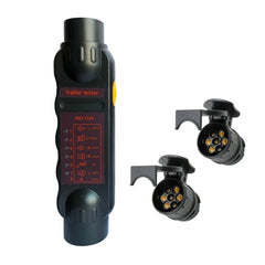 Vehicle Trailer 7Pin LED Light Cable Circuit Towing Plug Socket Tester 12V