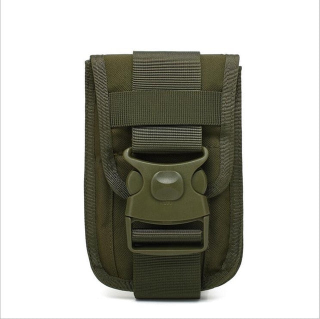 Tactical Waist Pack Shockproof Double Phone Pouch Wallet Card Hand Bag Gun Accessory for Camping