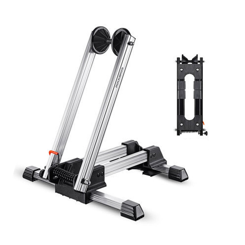 Bike Rack Adjustable Folding Double Pole Universal Repair Stand Holder
