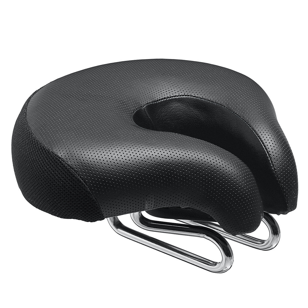 Bicycle Noseless Saddle Wide Large Soft PVC PU Pad
