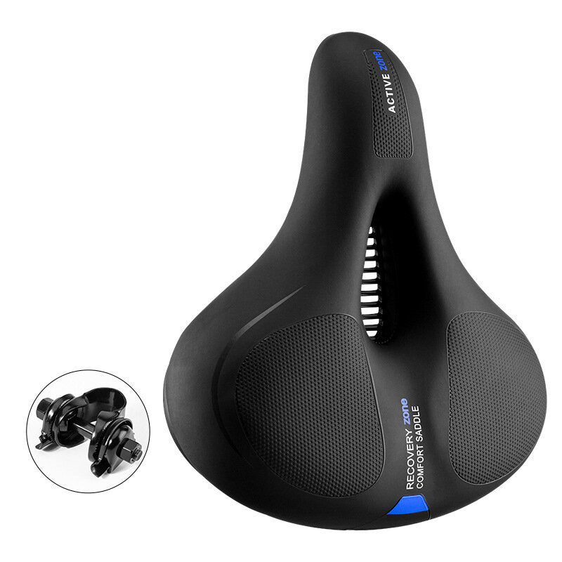 Bike Saddle Rainproof PU Surface Soft Foam Shockproof Streamlined