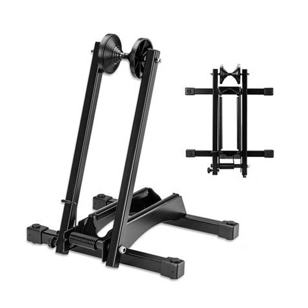 Bike Rack Adjustable Folding Double Pole Universal Repair Stand Holder