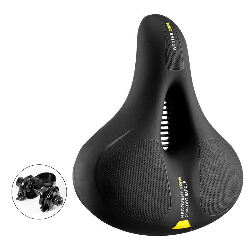 Bike Saddle Rainproof PU Surface Soft Foam Shockproof Streamlined
