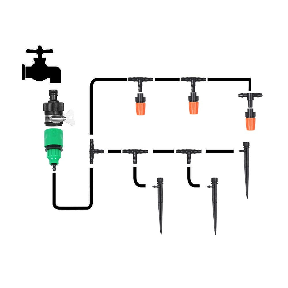 Plant Watering Irrigation Drip Kit Accessories Include Atomizing Nozzle Mister Dripper