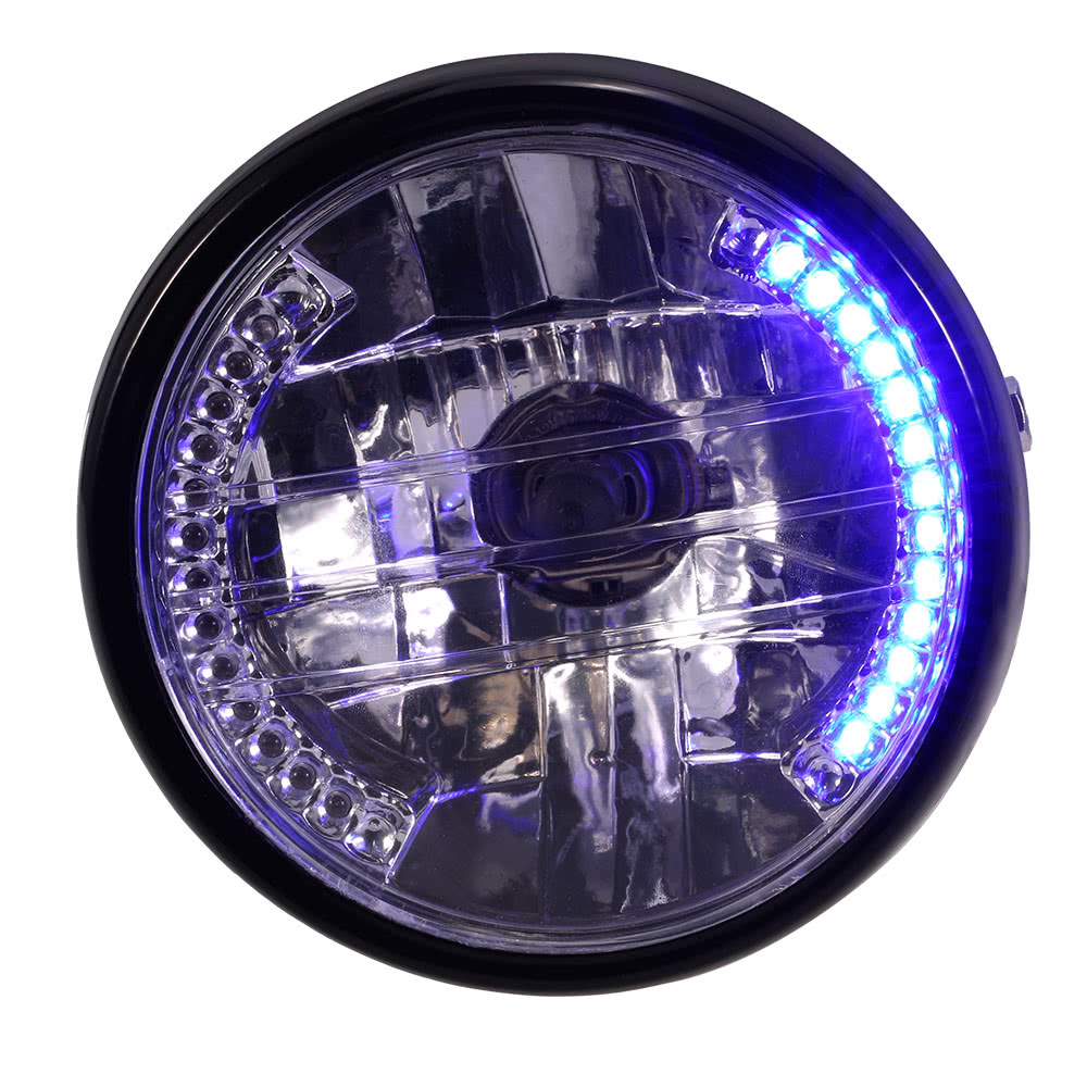 7" Motorcycle Headlight Round LED Turn Signal Indicators