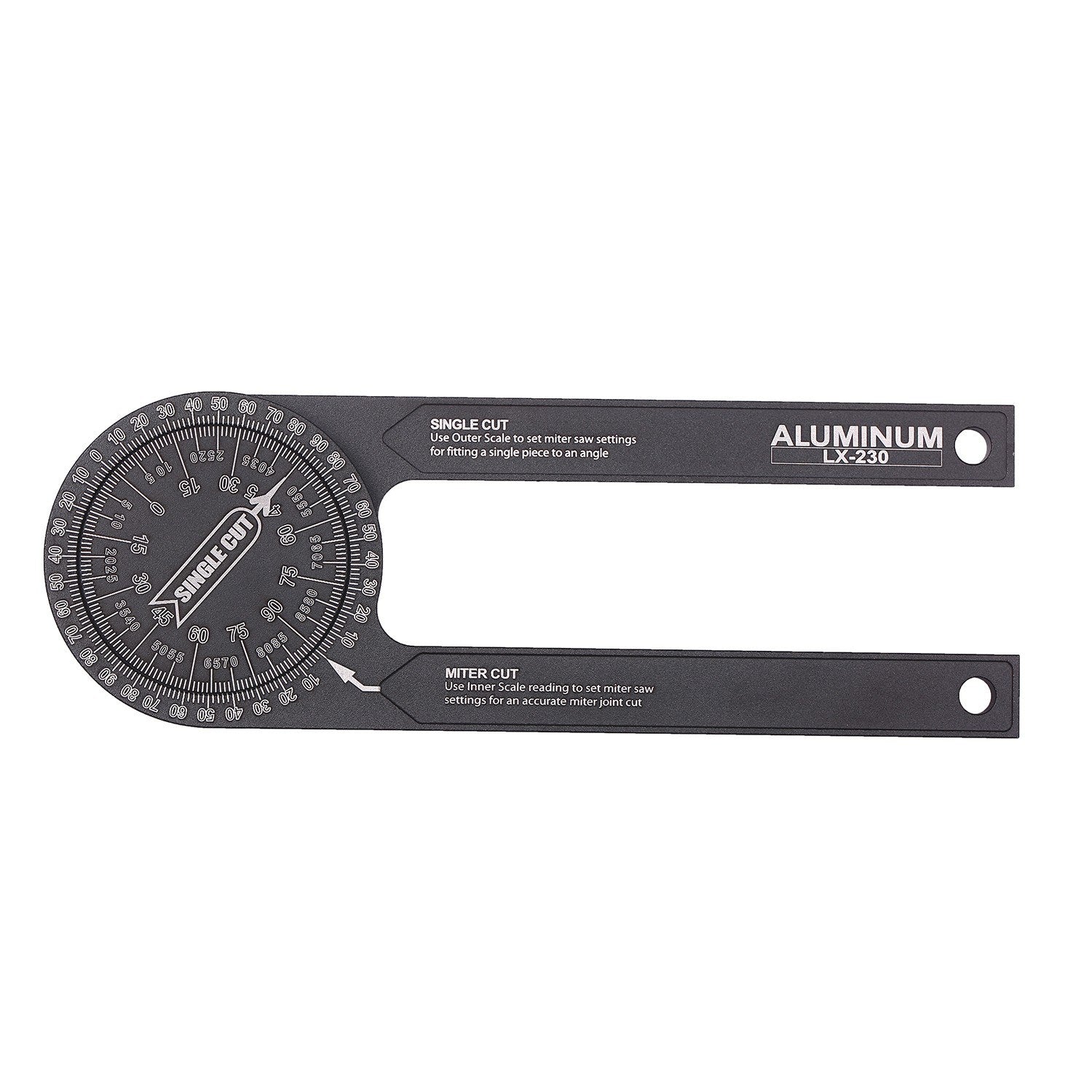 Miter Saw Protractor Angle Measuring Transfer Rule Gauge for Carpenters ABS Metric Ruler