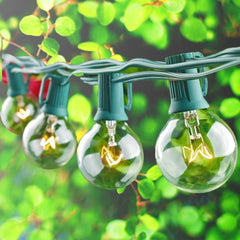 Glass Bulb Garden Yard Fence Warm Goble Lamp Holiday Lights String Indoor Outdoor Decoration