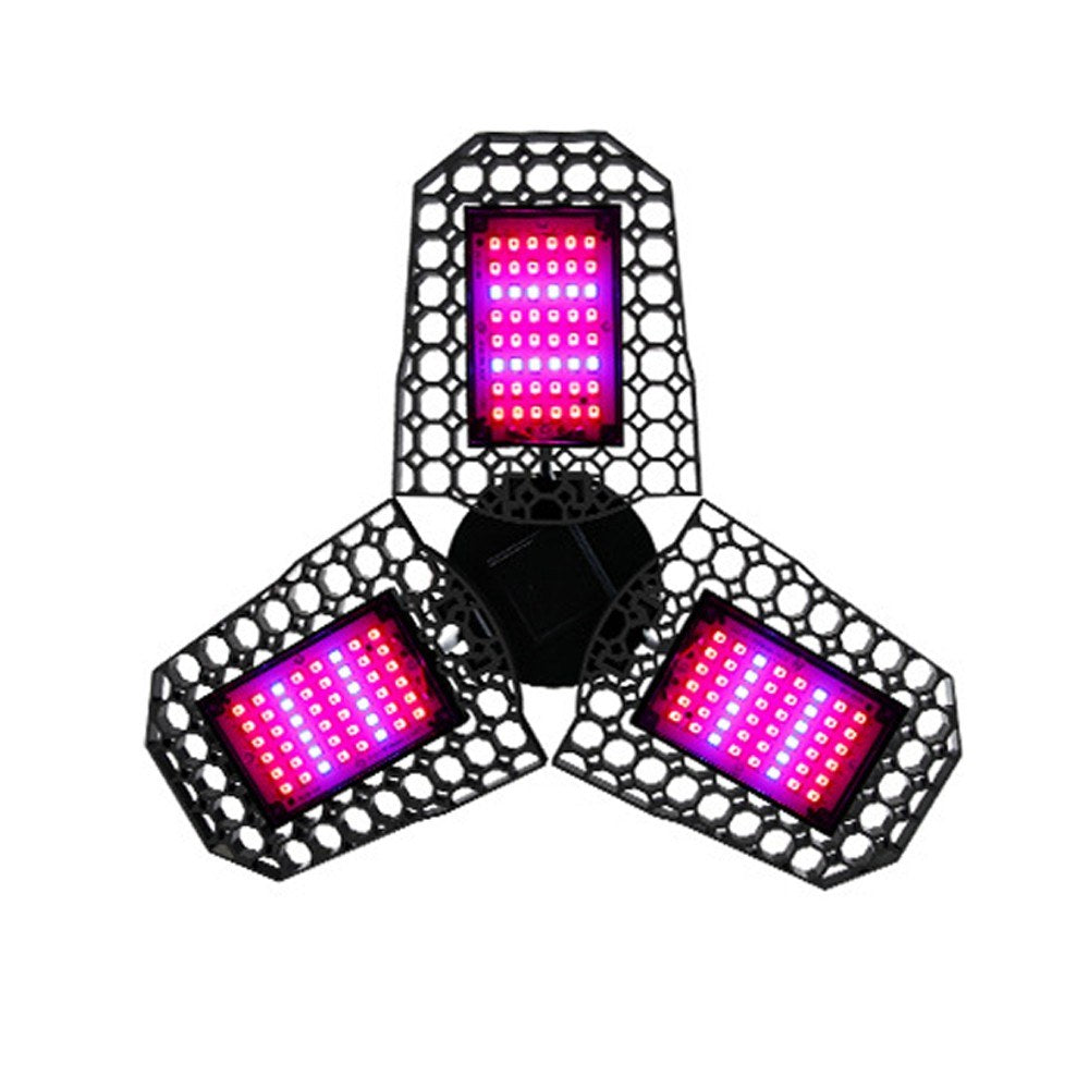 LED Plant Growth Light Greenhouse Lights Folding Three-Leaf Deformation Lamp