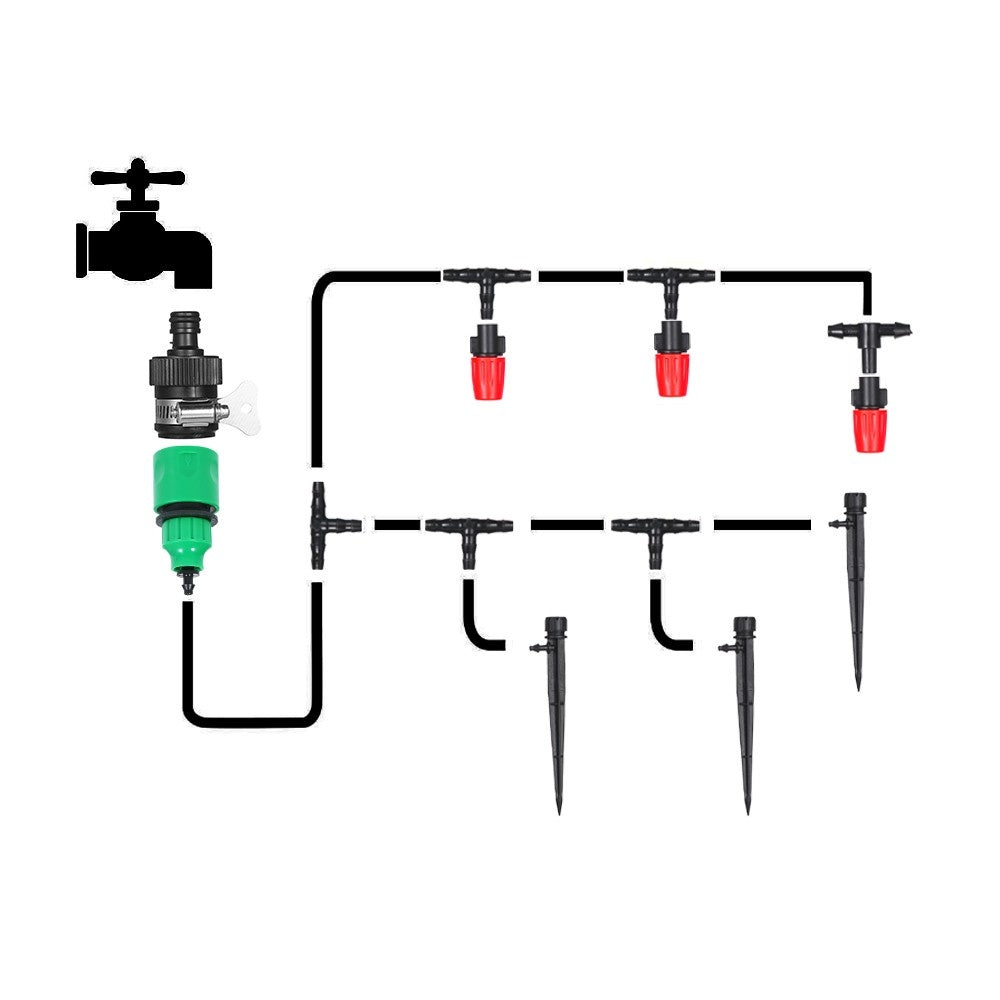 Plant Watering Irrigation Drip Kit Accessories Include Atomizing Nozzle Mister Dripper