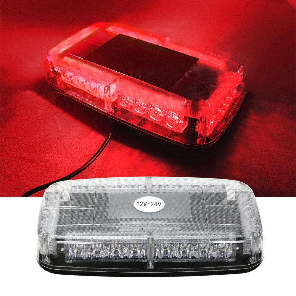 Car Roof Led Strobe Lights Bar Police Emergency Warning Fireman Flash red and blue 12v