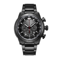 Man Watch Stainless Steel Analog 48mm Calendar Sapphire Mirror Luminous