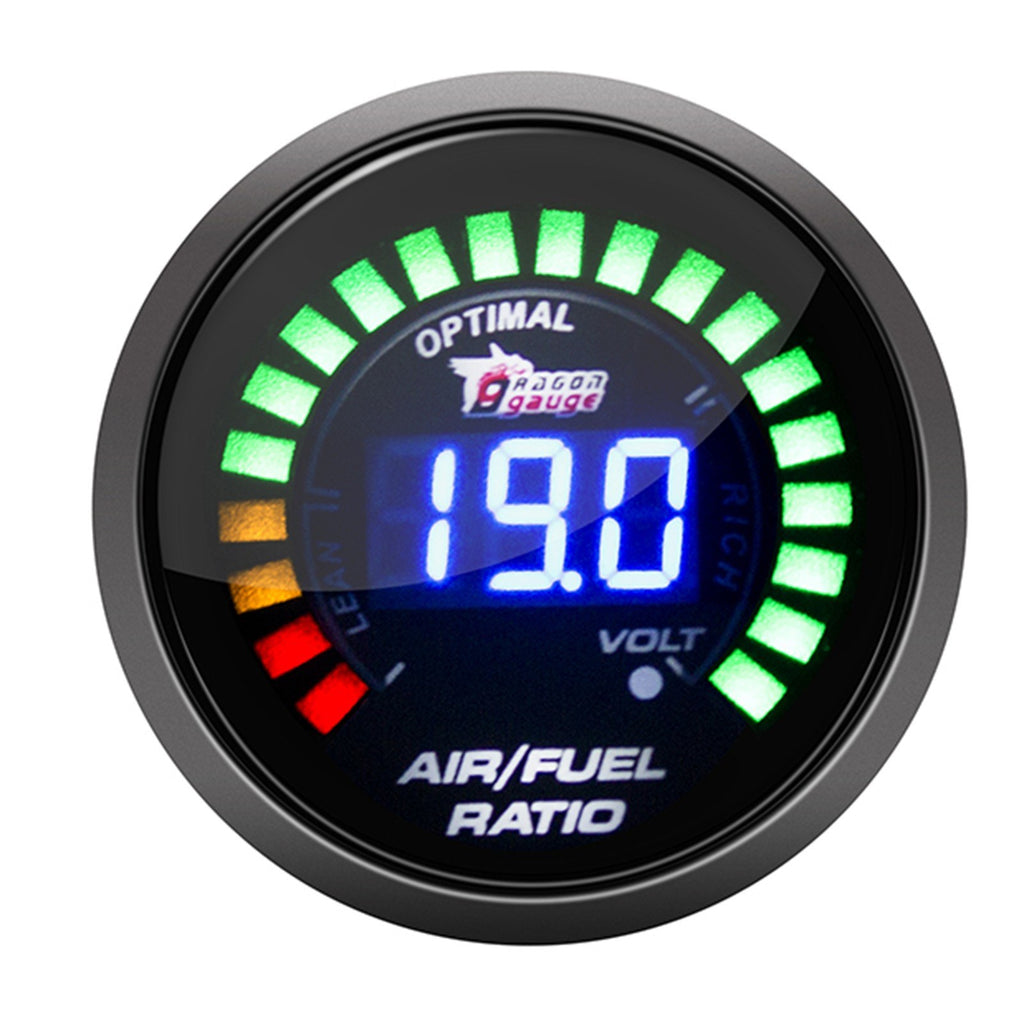 2 inch 52MM 20 Lights Digital Car Auto Air/Fuel Ratio Monitor Racing Gauge Analog