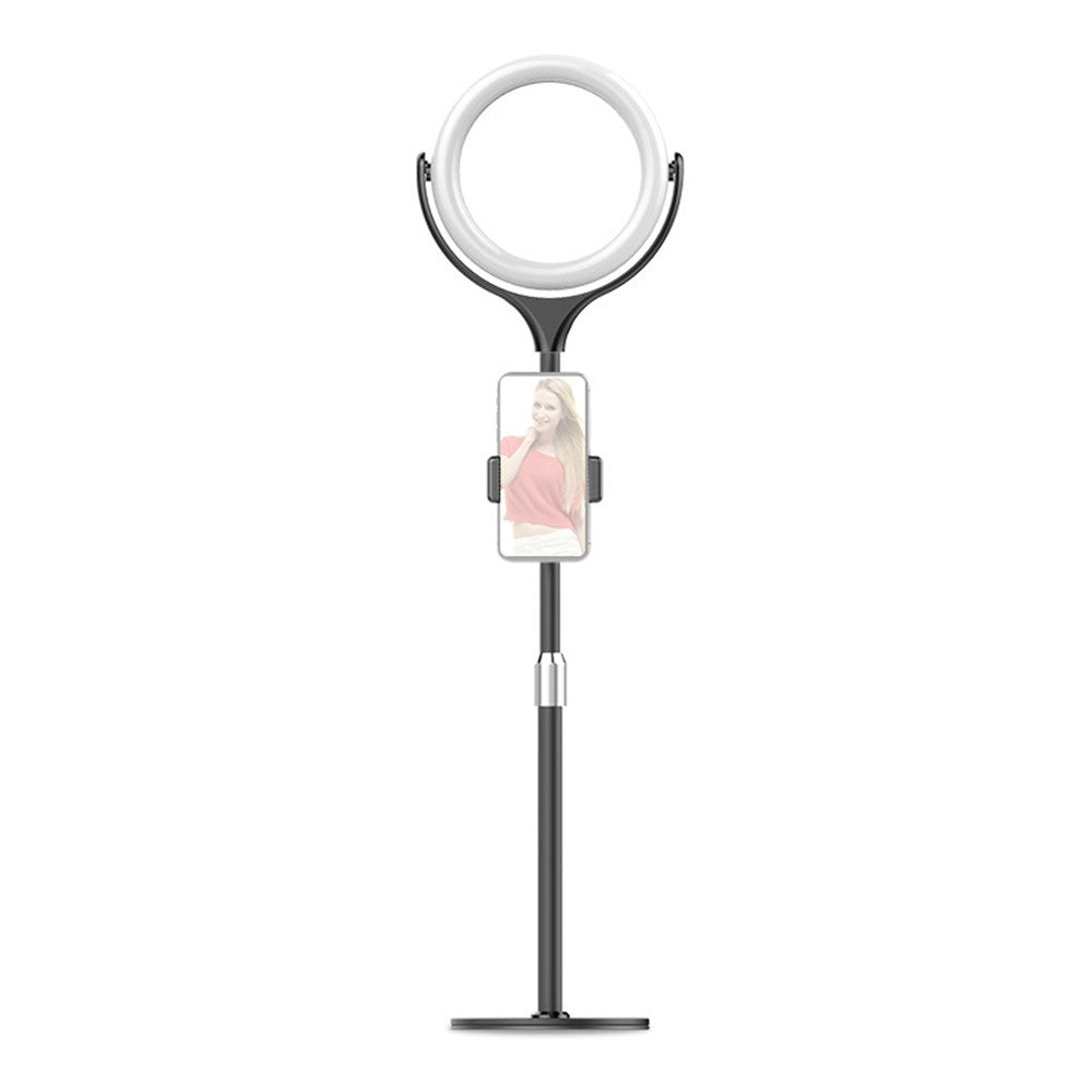 8 Inch Desktop LED Fill Ring Light Kit Set 3000K-6500K Adjustable Brightness Portable