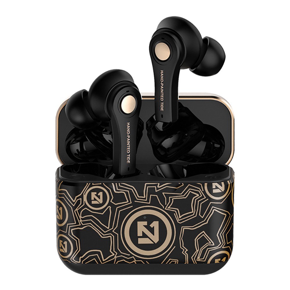 BT5.0 Wireless Earphones Auto Pairing Button Control Noise Reduction HiFi