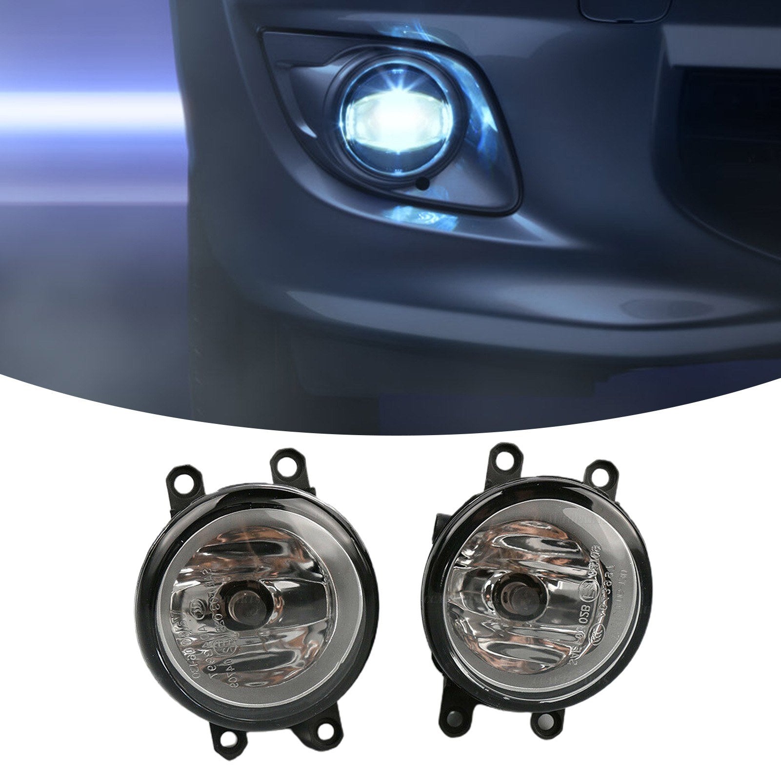 Fog Light Lamp Replacement for Toyota Camry Corolla Tacoma Yaris Left and Right 1Pair
