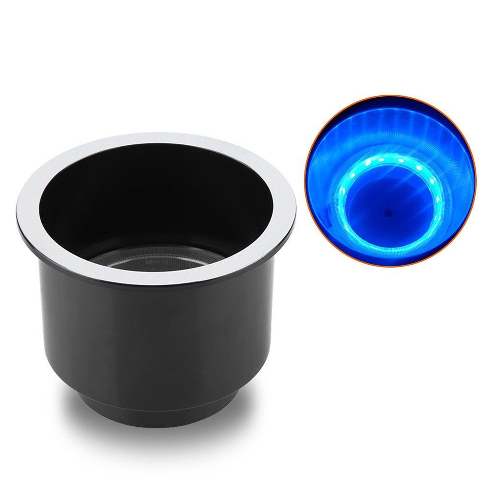LED Plastic Cup Holder, Light Drink Holder with 14LEDs, for Marine Boat Car Truck RV Yacht，Purple