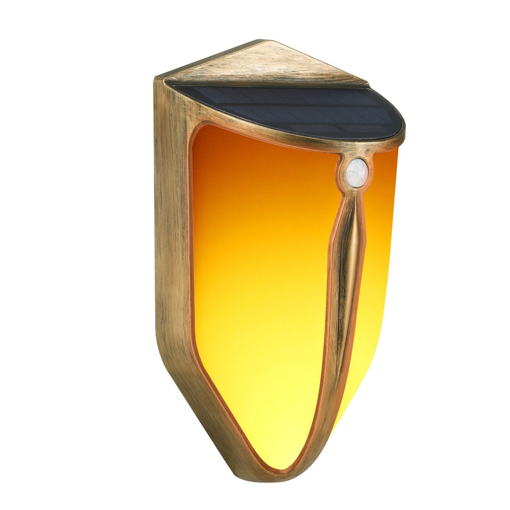 Solar Flame Wall Light IP65 Two Lighting Modes
