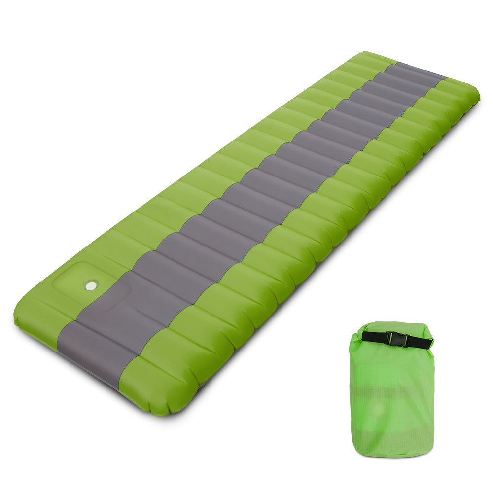 Inflatable Camping Mat Air Sleeping Pad with Built-in Foot Pump Backpacking Hiking Traveling