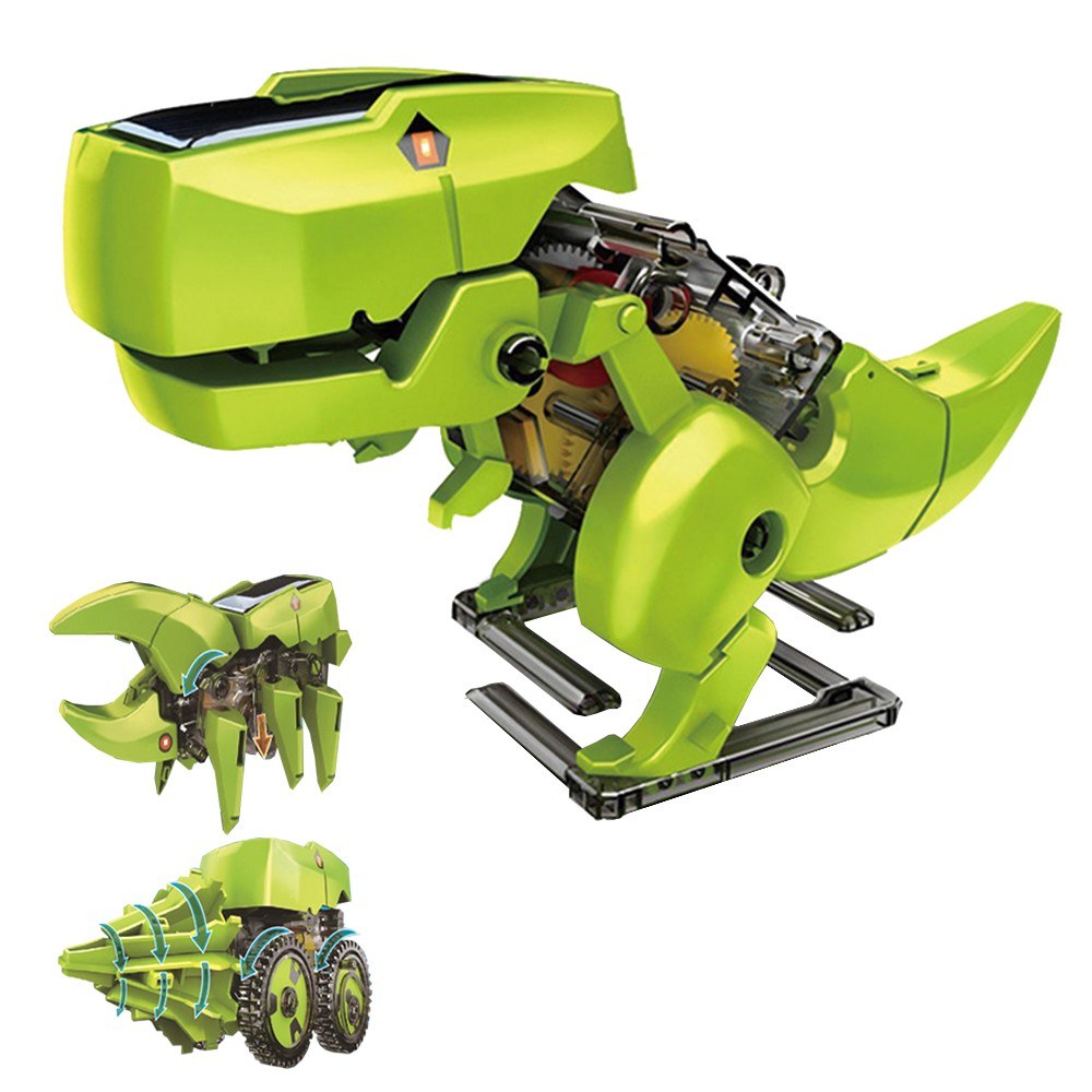 3 in 1 Solar Robot DIY Intelligence Toy Scientific Physics Experiment Dinosaur Insect Drilling Machine