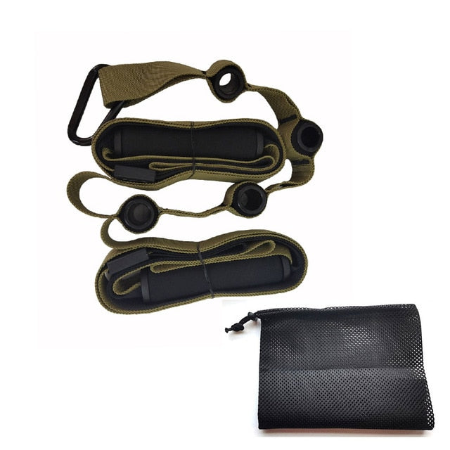 Resistance Bands Set Hanging Belt for Training Yoga Fitness Exercise At Home Gyms Workout