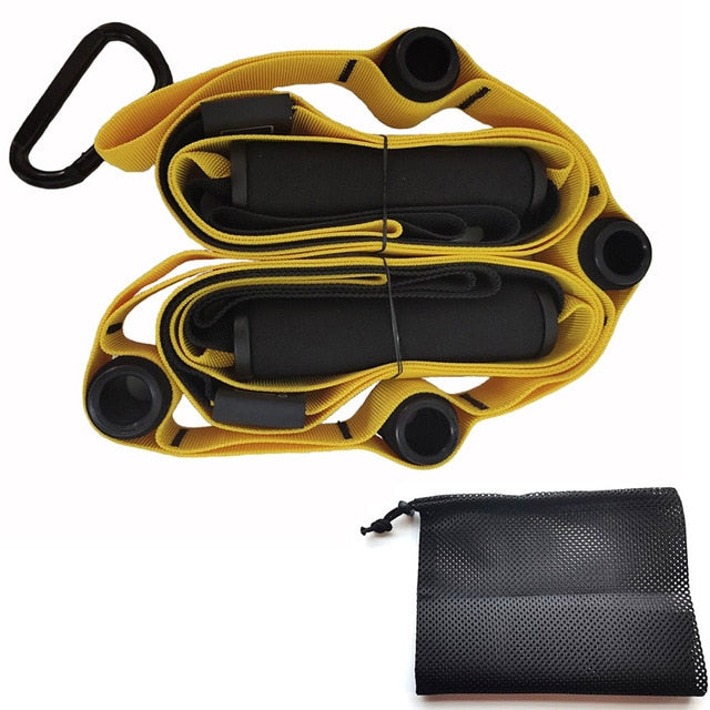 Resistance Bands Set Hanging Belt for Training Yoga Fitness Exercise At Home Gyms Workout