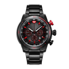 Man Watch Stainless Steel Analog 48mm Calendar Sapphire Mirror Luminous