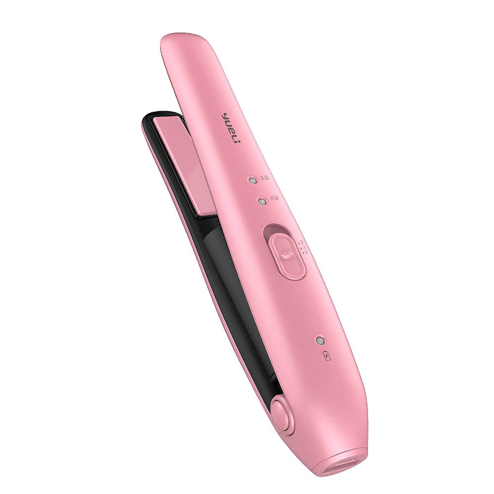 Wireless Mini Hair Straightener 2500mAh Portable Power Bank LED Indicator