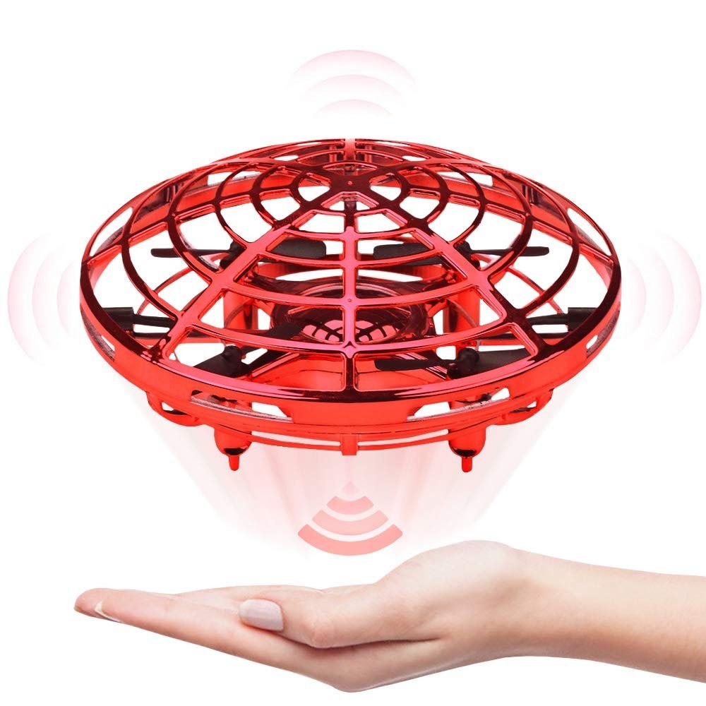 Mini Drone Hand Operated Helicopter Quadrocopter Infrared Induction Aircraft Flying Ball Toys For Kids