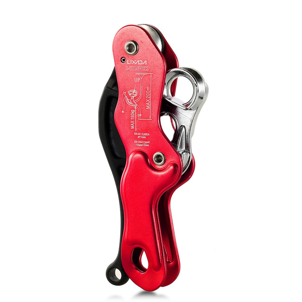 Outdoor Stop Descender Self-braking Self Locking Carving Rock Climbing Caving Rescue Rappel Protect Tool