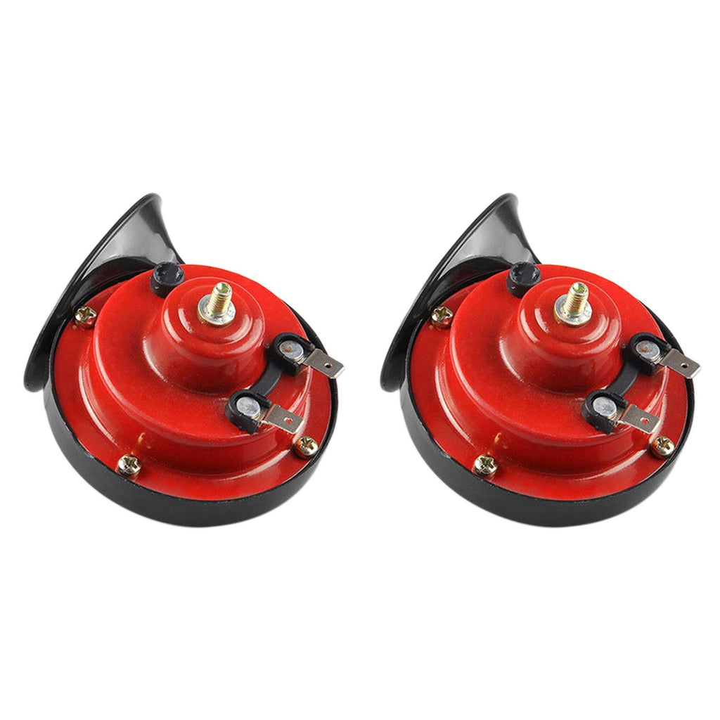 2 Pcs Car Horn Universal 12v Loud Dual-tone Snail Electric 105db for Truck Motorcycle