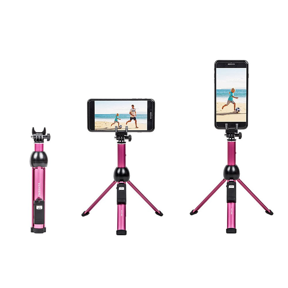 2 in 1 Portable Foldable Phone Selfie Stick Tripod