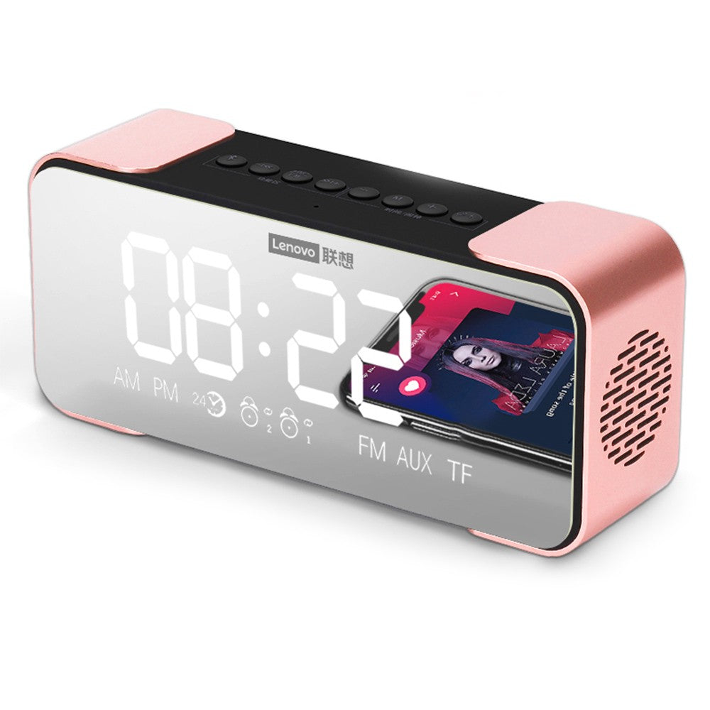 Bluetooth Mirror Speaker Radio Alarm DIY Ringtone One-Click Snooze BT Call