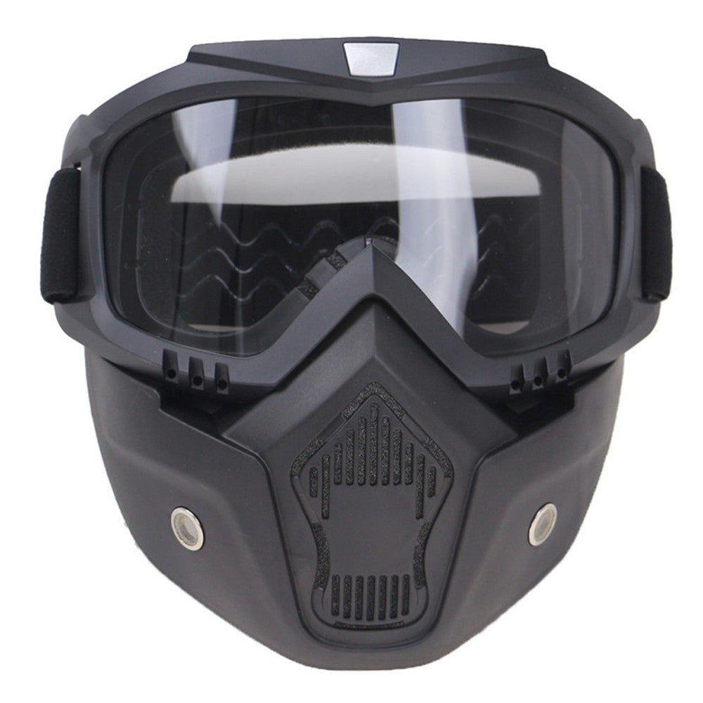 Motorcycle Helmet Glass Retro Half-helmet Mask Windproof Rode Moto Cross Helmets