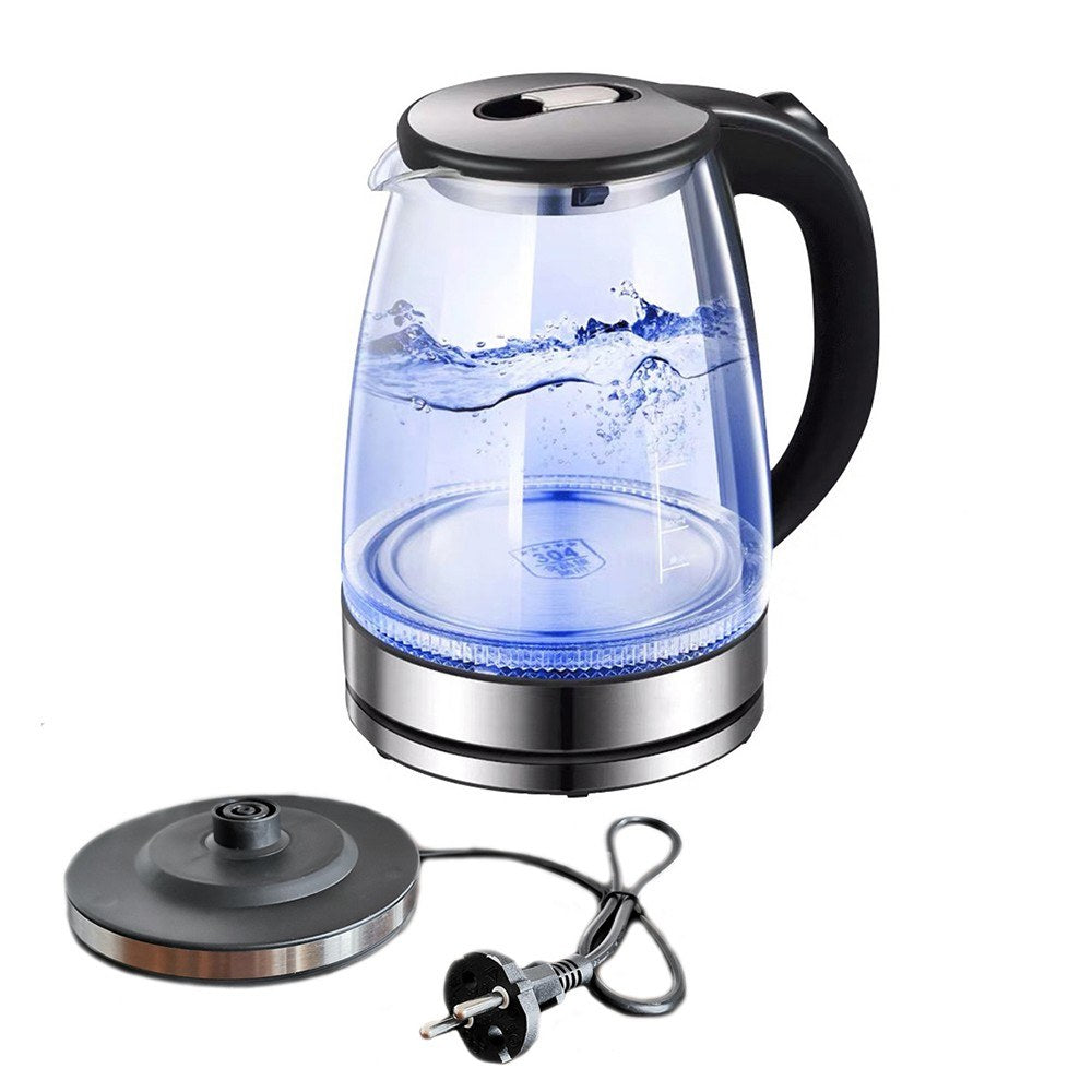 Glass Electric Kettle with Water Level Gauge 1.7 Liters