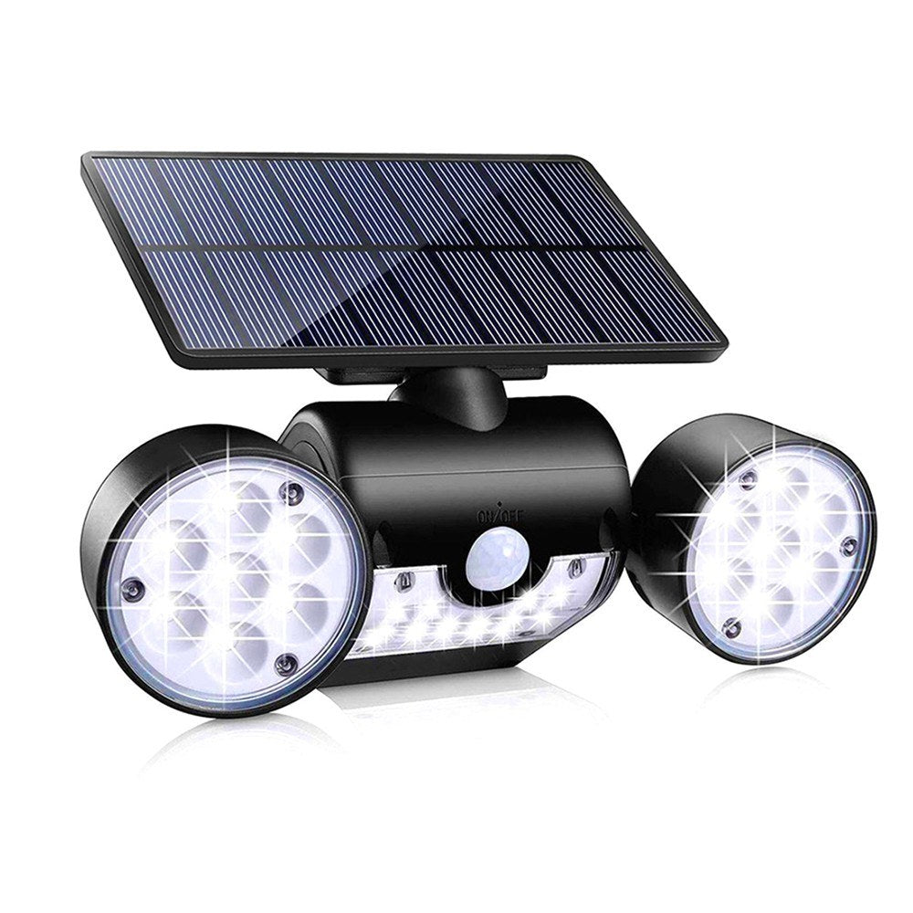 30 LEDs Solar Powered Operated Energy Wall-Mounted Lamp Outdoor Light Adopted PIR Motion Sensor