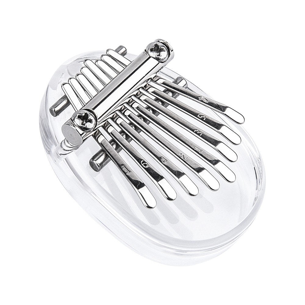 8 Key Kalimba Mini Thumb Piano Finger Transparent Acrylic Keyboard Musical Instrument