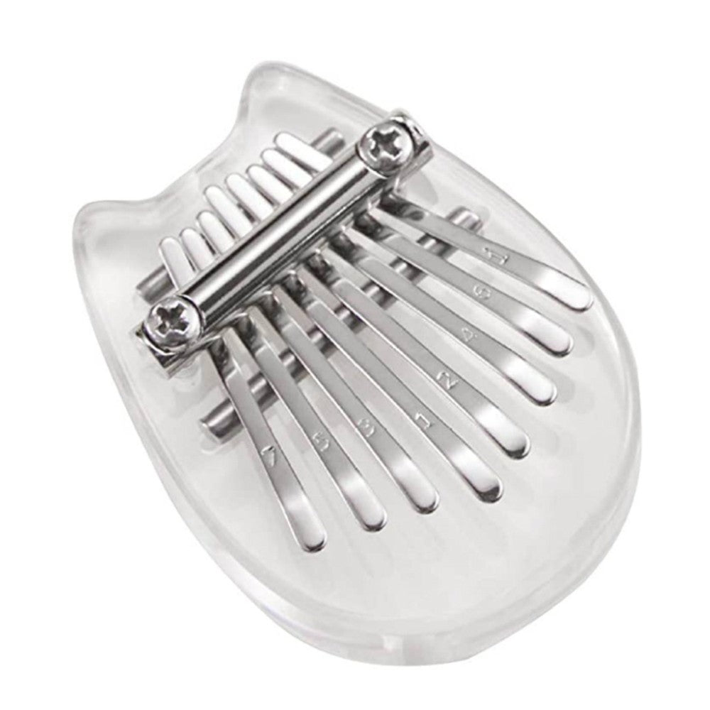8 Key Kalimba Mini Thumb Piano Finger Transparent Acrylic Keyboard Musical Instrument